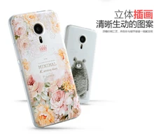 Люксовый Бренд Meizu MX6 Роскошные 3D Мягкий Рельеф ПК Case Задняя Крышка Телефон Case Для Meizu MX6 5.5 дюймов