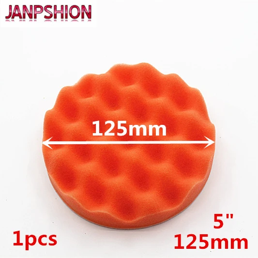 

JANPSHION 125mm wave sponge Gross Polishing Buffing Pad 5" Car Polisher Buffer pads Clean waxing Auto paint maintenance care