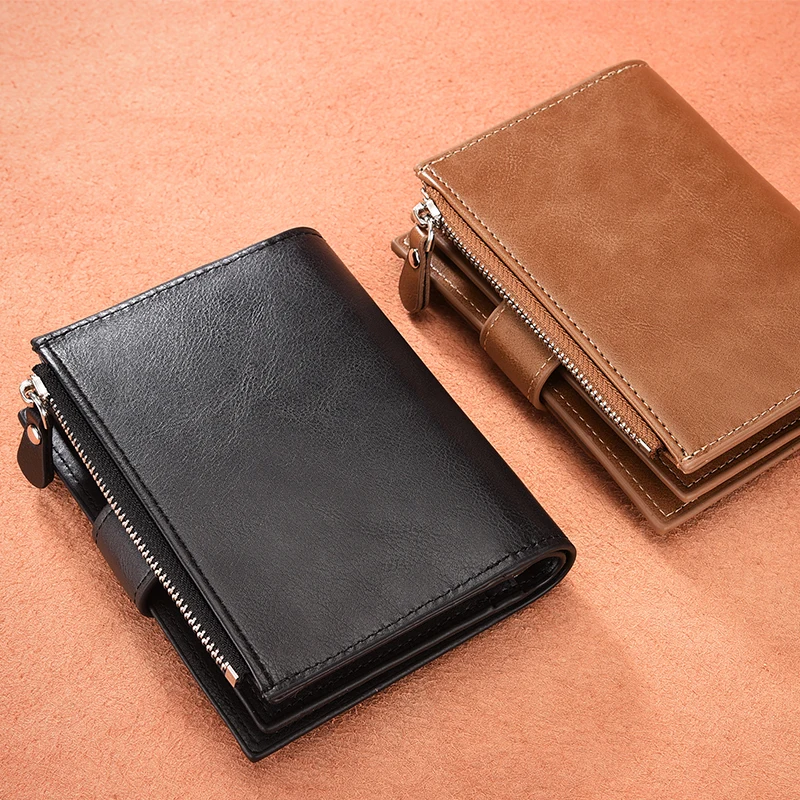 Goede DWTS Vintage Mannen Portemonnee PU Lederen Korte Portefeuilles Mannelijke Multifunctionele Koeienhuid Purse Coin Pocket Rijbewijs Houder