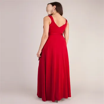 

Maternity Women Dresses Summer Sleeveless Sexy V-neck Floor Length Sashes Dress New Moms Western Princess Kate Style Dresses