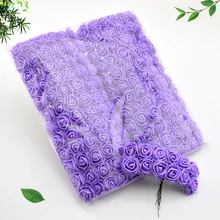 144 шт мини-искусственные цветы из пенопласта для дома, свадьбы, украшение автомобиля, помпон для гирлянды «сделай сам», декоративный свадебный цветок, искусственный цветок