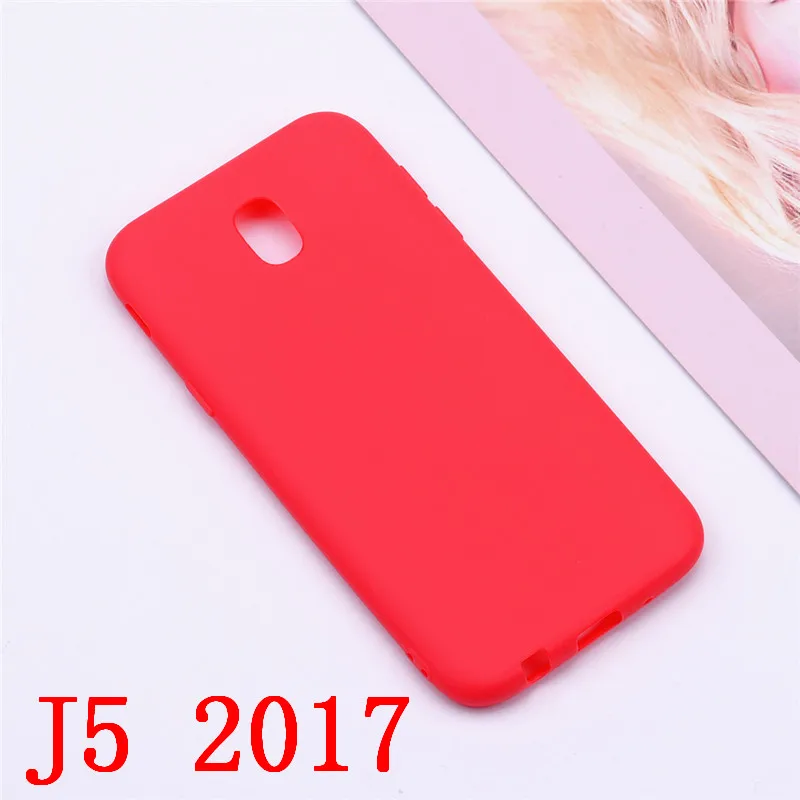 Red J5 2017 Силиконовый чехол-накладка из мягкого ТПУ чехол для samsung Galaxy J5 чехол J5 J510 J510F J5 J500F Galaxy J5 J530F чехол силиконовый чехол Funda - Цвет: Red J5 2017