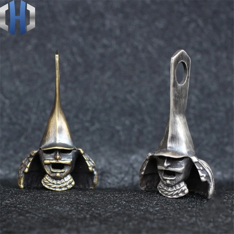 

Knife Beads Necklace Pendant Original Hand-made 925 Sterling Silver Brass Japanese-style Wind Warring States Armor Keychain