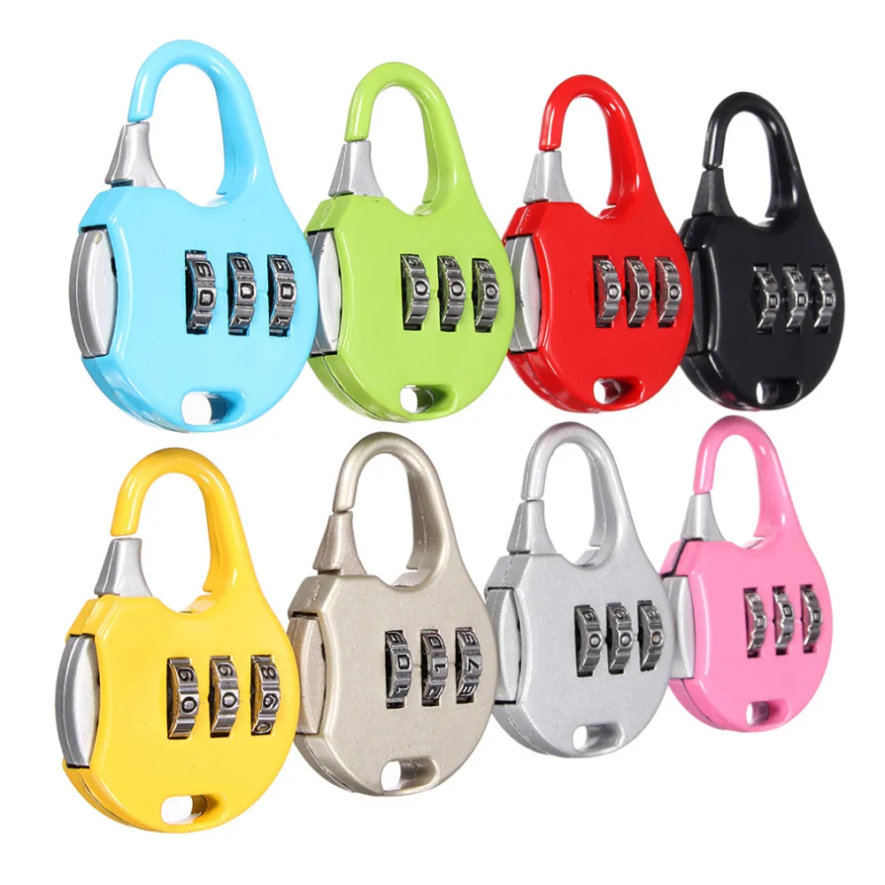 Top quality 1pc 3 Digit Dial Combination Code Number Lock Padlock For