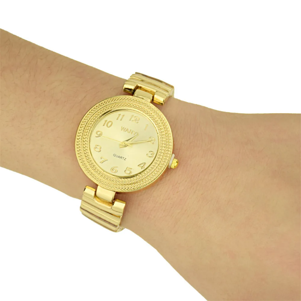 

Women's Gold Watches Fashion and simple Bracelet Watch Creative Gift Quartz Watch Reloj hombre Diamond New Analog lady Clock B40