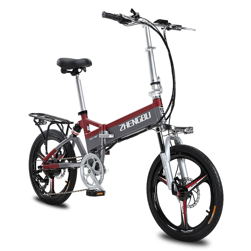 20 дюймов мини складной электрический велосипед 48 В литий-ионный аккумулятор легкая рама мини-электро-велосипед smart ebike pas Диапазон 90 км Максимальная скорость 30 км/ч