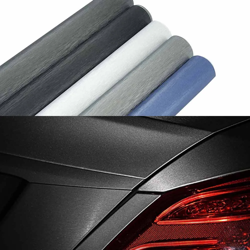 

50x200cm Plating Matte Drawing Vinyl Film Brushed Matt Car Wrap Sticker Waterproof Motocycle Phone Laptop DIY Decal Car-Styling