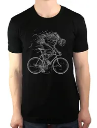 Футболка Скелет Велоспорт велосипед Ghost Bone bikes Fixie мужская хлопковая Повседневная крутая футболка с коротким рукавом