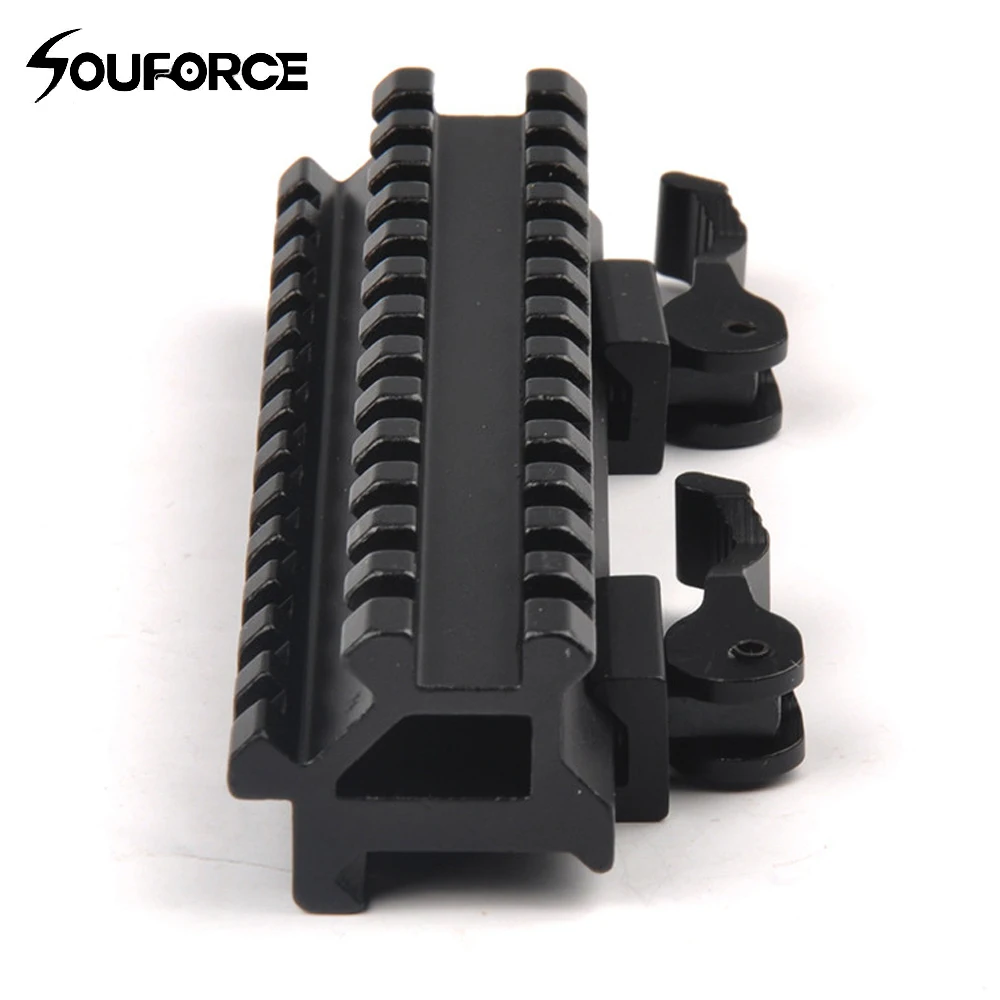 

Tactical Riser Mount Quick Detach Double Rail 20mm Standard Picatinny Rail for Hunting Rifle Airsoft of Gun Accessories