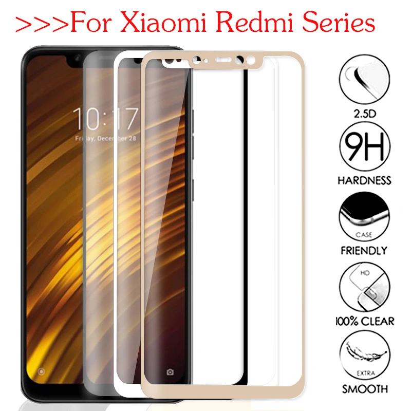 

Global version protective glass for xiaomi pocophone f1 mi 8 a2 lite a1 mi8 glass redmi note 5 plus 5a 6 pro 6A cover film Sklo