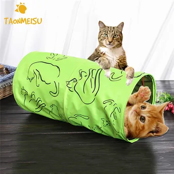 

Durable Foldable Cat Channel Cat Tunnel Kitten Tent Kitten Toy with Sound Paper Ball Cat Toy Newest