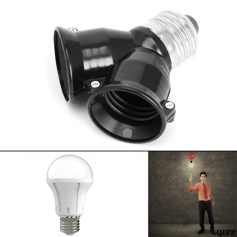 

Drop Ship&Wholesale E27 1 to 2 E27 LED Light Lamp Bulb Adapter Converter Split Splitter Base Socket APR28