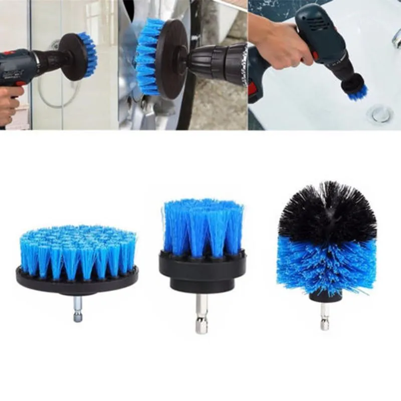3 pcs/set Power Scrubber Brush Drill Brush Clean for Bathroom Surface Tub Shower Tile Grout Cordless Power Scrub Cleaning Blue 3 pcs/set Power Scrubber Brush Drill Brush Clean for Bathroom Surface Tub Shower Tile Grout Cordless Power Scrub Cleaning Blue