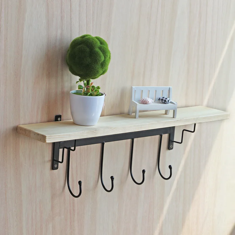 

Wall Mounted Holder Storage Racks Wooden Shelf Wall Decoration Hang Miscellaneous Pattern Household Stands and Storage Racks