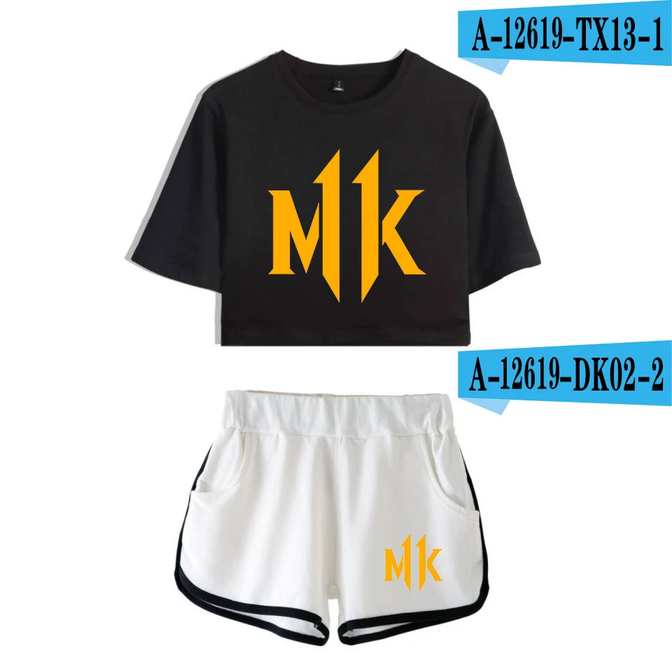 mmoral Kombat 11 Шорты женские повседневные супер шорты верхняя одежда контрастные летние мягкие шорты с эластичной резинкой на талии - Цвет: C