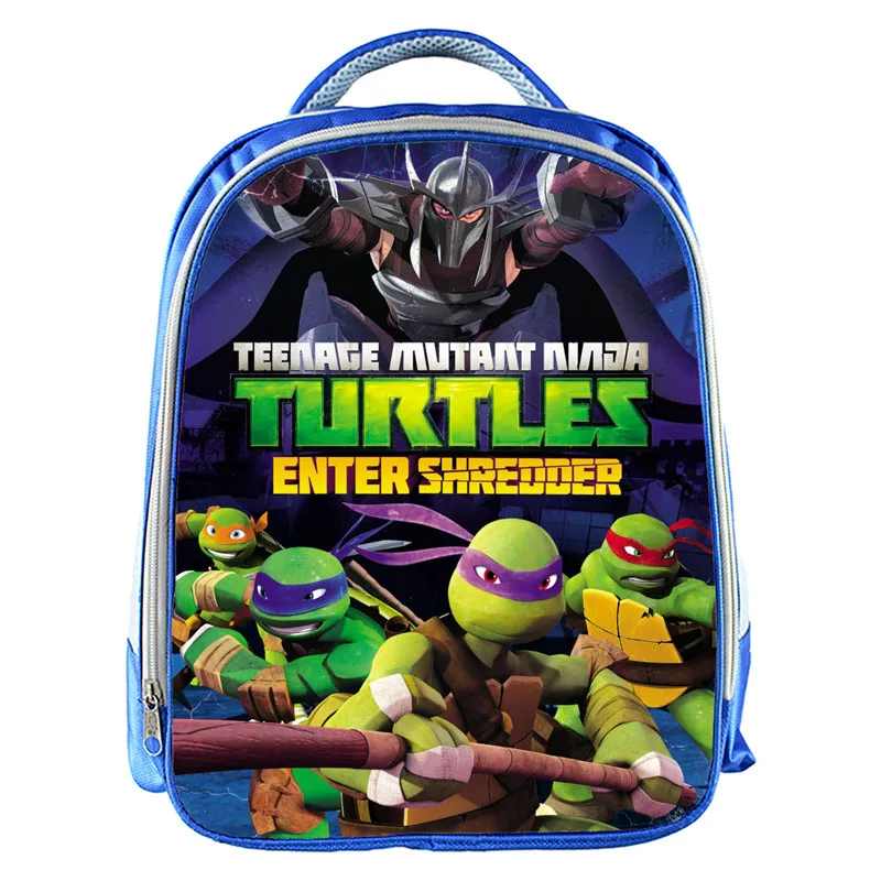 

13inch Mutant Ninja Turtles Backpack Boys School Bags School Backpack Bookbag Children Gift Customized