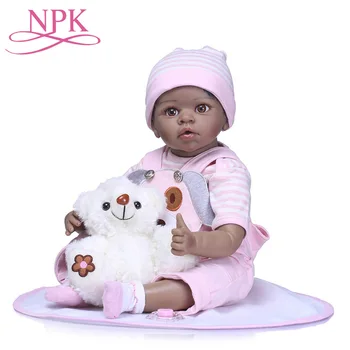 

Babys Girls 55CM Silicone Reborn Baby Dolls 22 Inch Fashion Realistic Bebe Reborn Doll with Plush Toys Birthday Gift For Girls