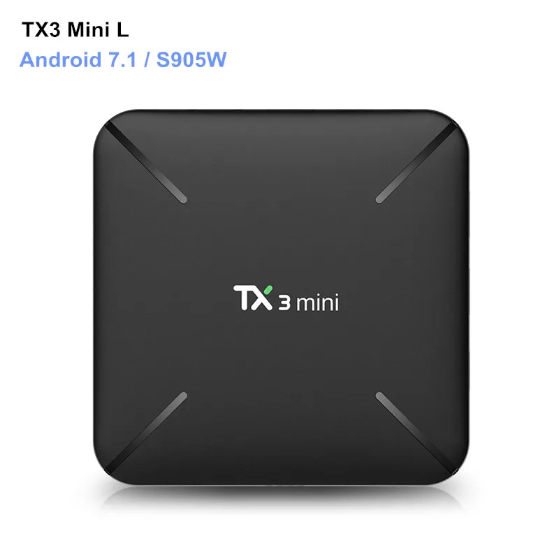 

Original TX3 Mini L Android 7.1 Smart TV BOX S905W 4K HD Set Top Box 1GB/2GB 8GB/16GB Set-Top Box Bluetooth Media Player drop