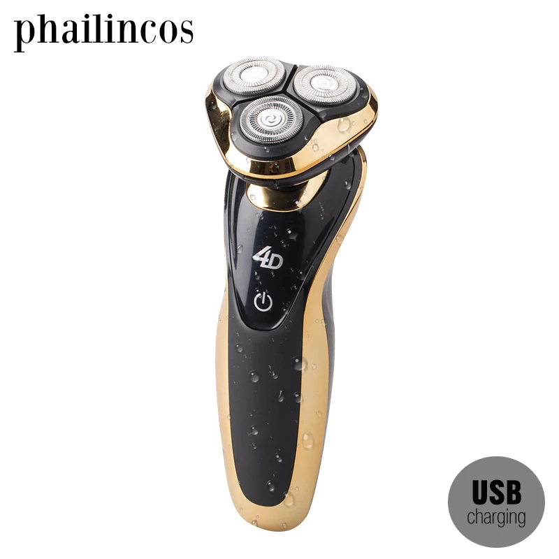 

Electric Shaver USB Charging Rotary Rechargeable Whole Body Washing IPX7 Electric Razor With Comfortable Shaving System For Men