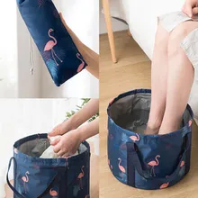 Портативный складывающийся таз путешествия умывальник мыть ноги ведро 20*30 см охраны окружающей среды и прочный