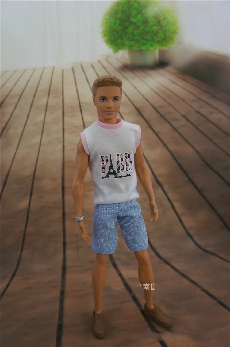 only doll clothes H Модный детский подарок в американском стиле для девочек, кукла для мальчика, аксессуары, комплект повседневной одежды, партия одежды для куклы, парень Барби, 1/6 Кен - Цвет: only doll clothes H