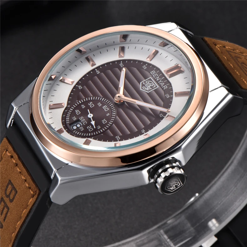 

2018 BENYAR New Fashion Sport Mens Watches Top Brand Luxury Military Silicone Waterproof Quartz Watch Clock Relogio Masculino