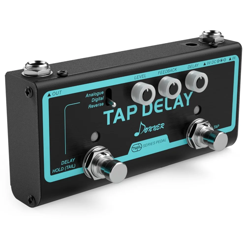 Donner 3 в 1 Tap гитарные педали с эффектом Delay аналоговые цифровые эффекты обратной задержки с функцией Tap Tempo аксессуары для гитары