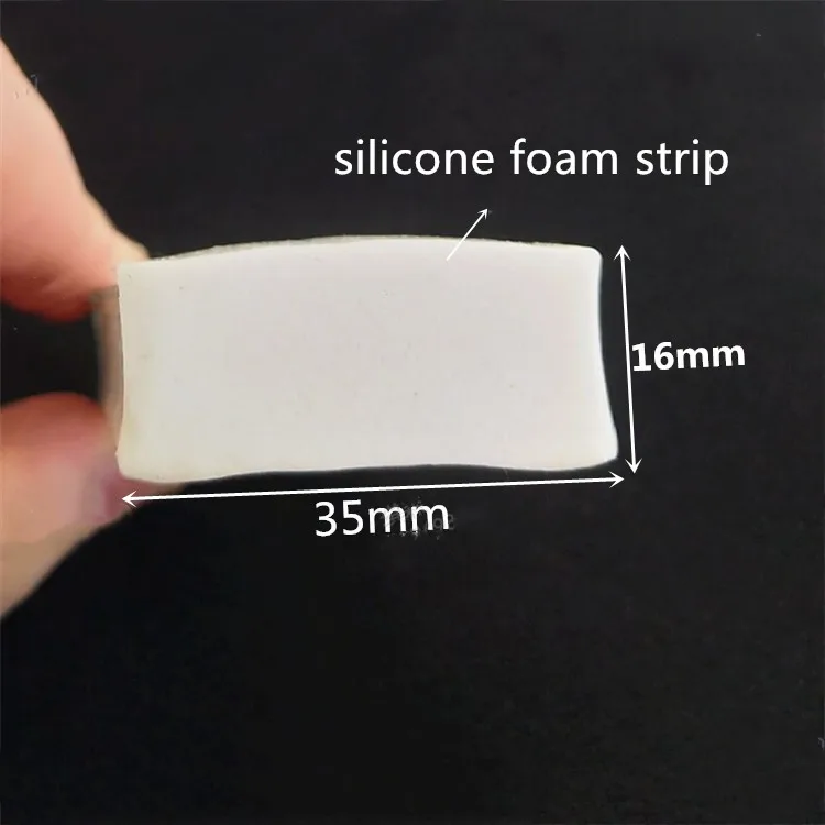 Silicone Foam Strip Heat Insulation Bar 35mm x 16mm 35x16mm 1 Meter Ivory White - Цвет: same like the pic