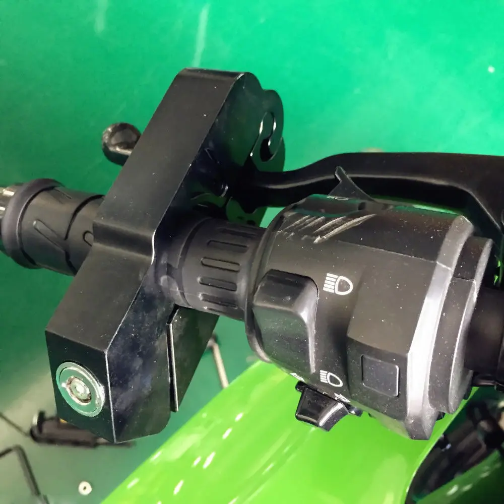 Красный Универсальный Мотоцикл CNC руль из алюминиевого сплава рычаг ручного тормоза дроссельные заслонки замок безопасности противоугонные для скутеры вездеходы ATV