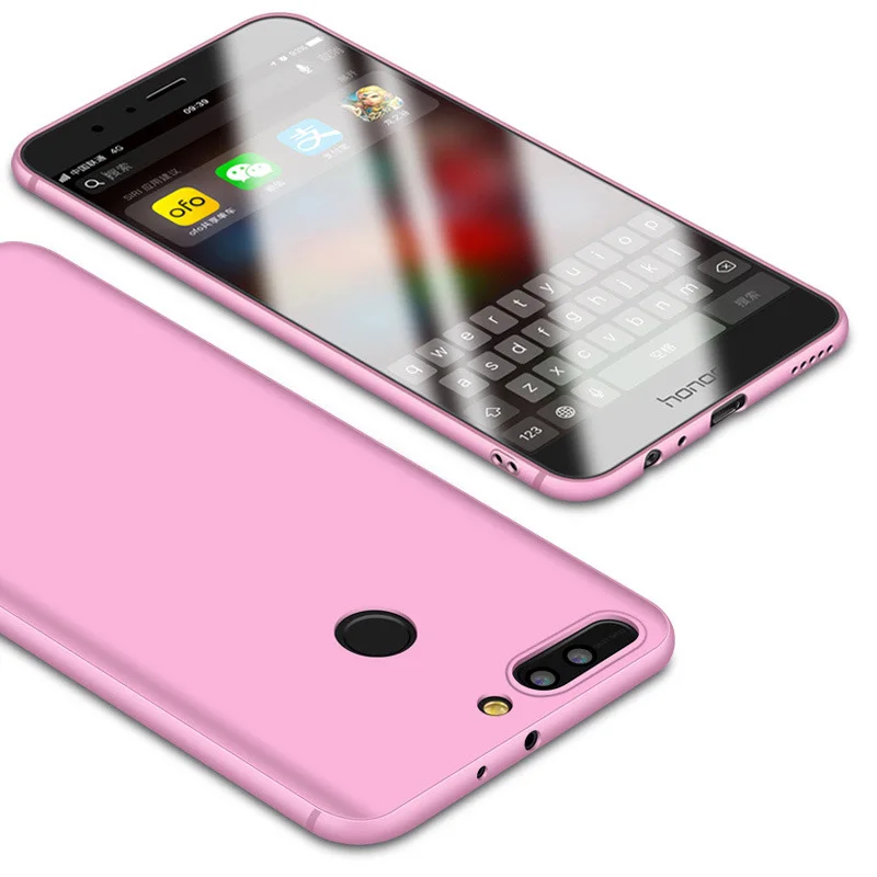 Тонкий мягкий силиконовый чехол для huawei P10 Lite P9 Lite Plus P20 P30 Lite mate 20 10 Pro 8 9 honor 8 9 Lite enjoy 6S - Цвет: Розовый