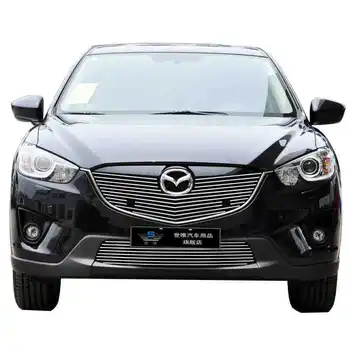 

For Mazda CX-5 2011-2016 2014 Front Racing Grill Grille Cover Trim High Quality New Aluminum Alloy