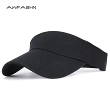 Casquette de soleil en coton pour hommes et femmes, casquette de sport, réglable, visière de Protection UV, haut vide, pour Tennis, Golf, course, printemps, été, 2019