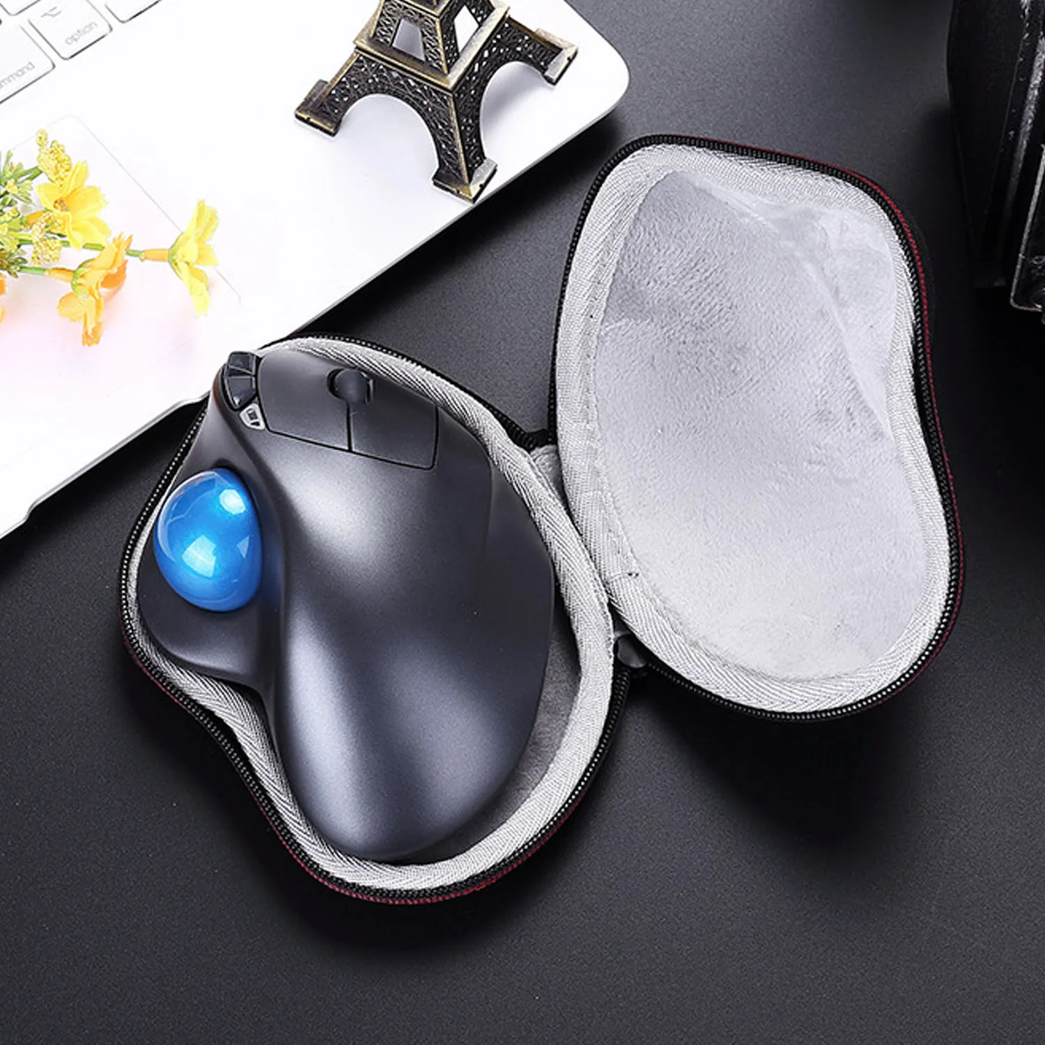 

Elisona Mouse Bag For Logitech MX Protective Carrying Storage EVA Hard Case Box for Logitech MX Ergo Advanced Wireless Trackball