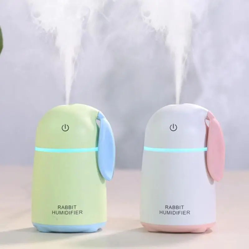 

170ml USB Cute Rabbit Shape Air Ultrasonic Aroma Humidifier Mist Sprayer Air Purifier Freshener Home Office Desktop Atomizer