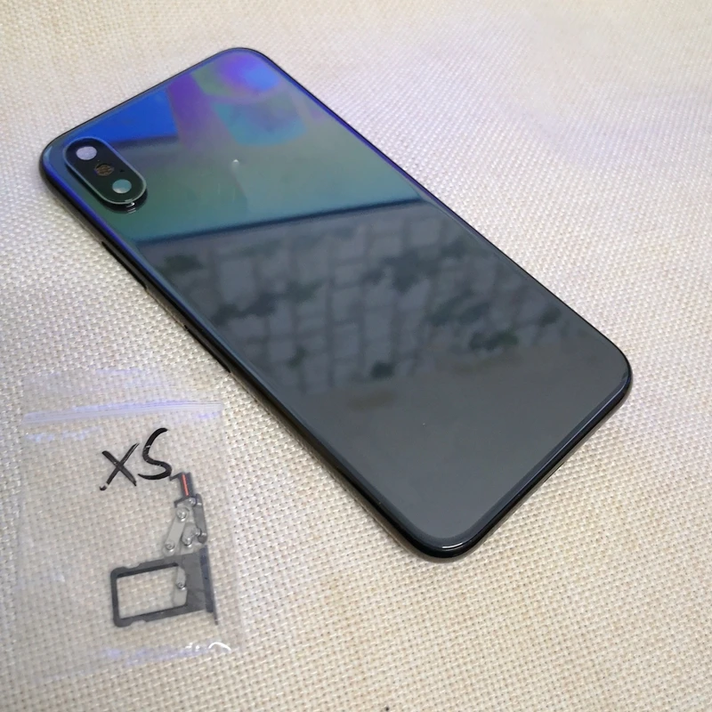 Высокое качество для iPhone X XS XR XSMAXmid Рамка стеклянная задняя крышка стеклянная крышка батарейный чехол