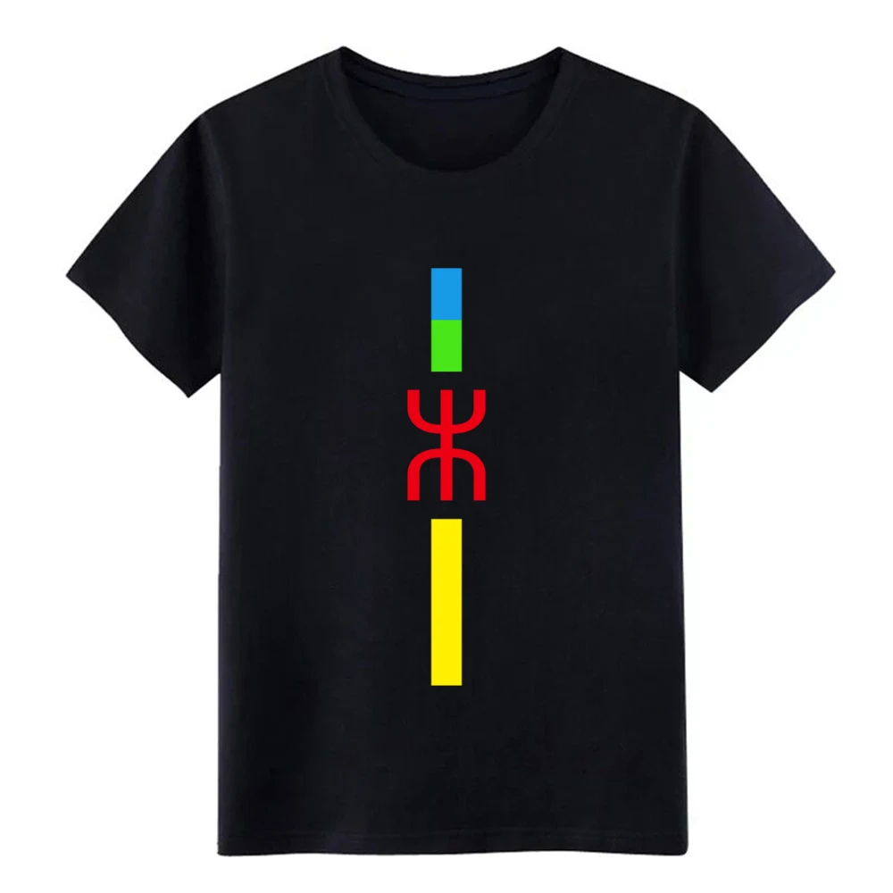 T amazigh Футболка Мужская Дизайнерская футболка круглый воротник свободная
