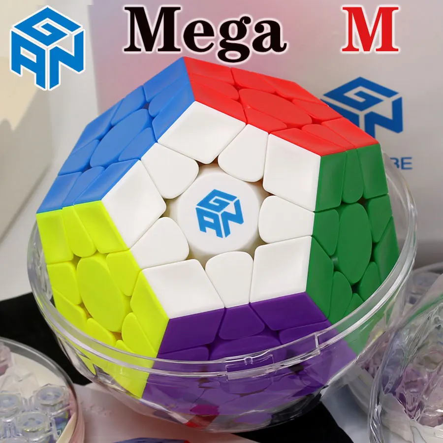 Магический куб-головоломка GAN mega M megaminxeds Магнитный ганкуб 12 граней кубик Додекаэдр Профессиональный мегамин x скоростной куб игрушки