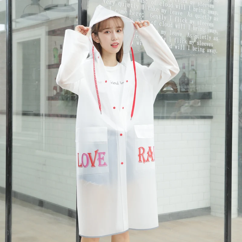 

Fashionable adult couple raincoat, cap, rope, tide man raincoat, hiking trench trench coat, water jacket, men and women