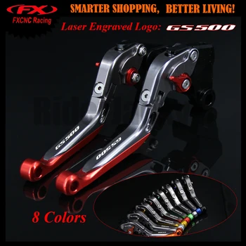 

With Logo Red+Titanium For Suzuki GS500 GS 500 1989-2008 2003 2004 2005 2006 2007 CNC Adjustable Motorcycle Brake Clutch Levers