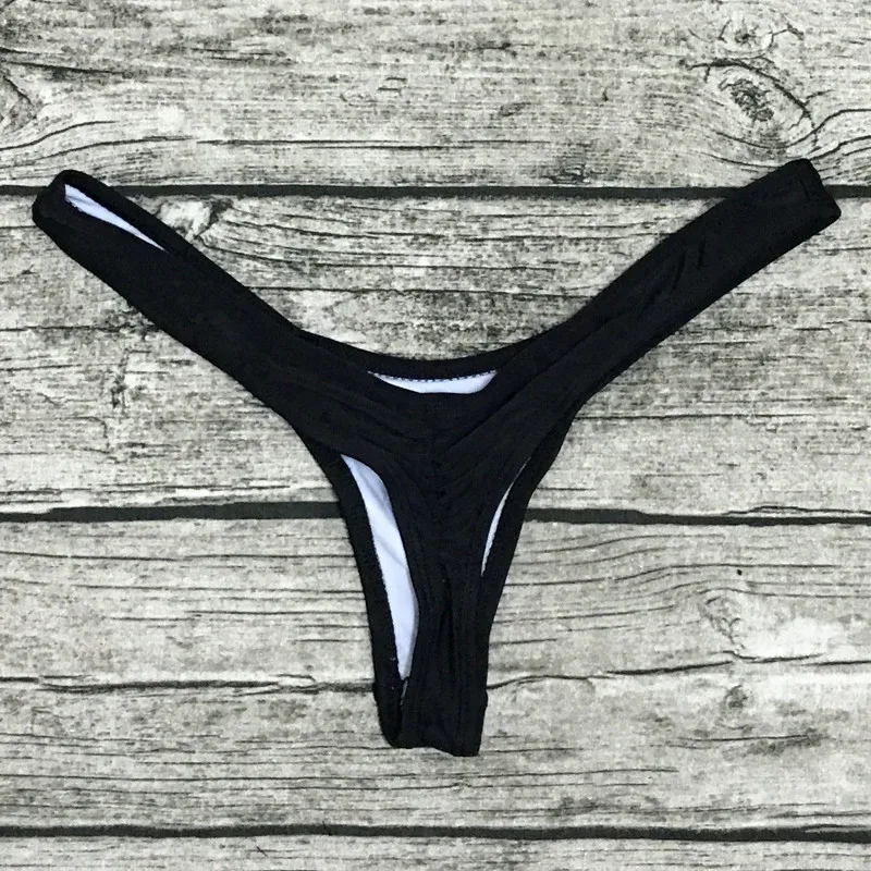 Wholesale Sexy Women Bikini Brazilian Cheeky Bottom Thong V Swimwear Swimsuit Panties Briefs  Bikini Panties cheeky Swim Trunks high leg bikini set