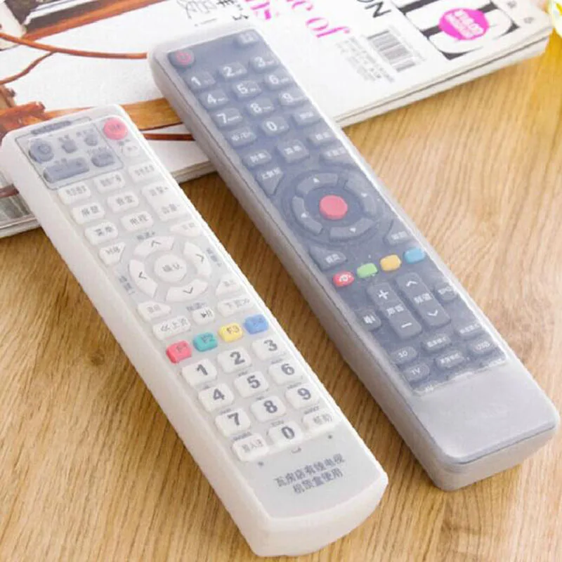 

Waterproof Air Conditioner TV Remote Control Cover Silicone Protective Cover Household Appliances Remote Control Anti-dust Cover