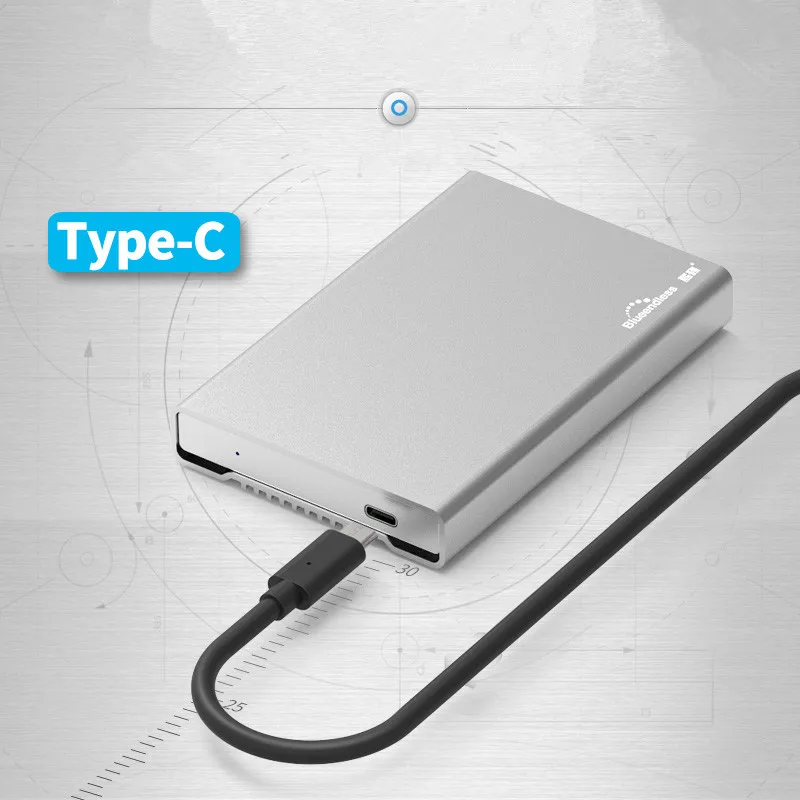 Полностью металлический алюминиевый корпус Blueendless Usb 3 1 Type C для жесткого диска Caddy