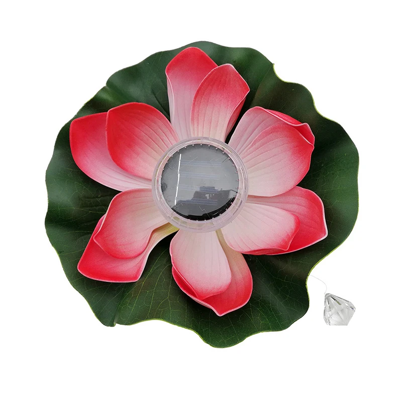 

LED Solar Lotus Lantern Water Float Light Colorful LED Floating Flower holiday Lamp For Yard Pond Garden Pool Night Light JINLE