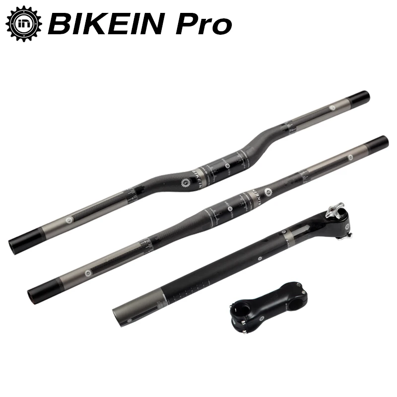 BIKEIN Pro велосипедный углеродный руль для горного велосипеда + 5/20 градусов