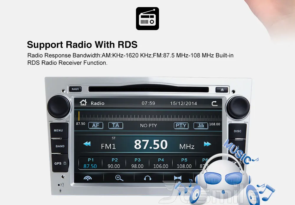 Perfect 2 Din Car Radio Multimedia Player For Opel Vectra C Zafira B Corsa D C Astra H G J Meriva B Vivaro GPS Navigation DVD Audio RDS 3