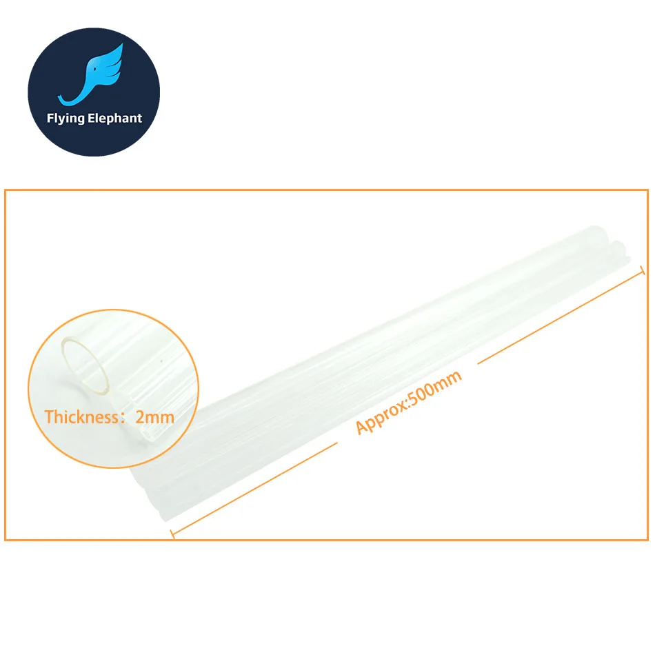 (50 cm/lot) диаметр 8 мм 10 прозрачный акриловый plexi Стекло трубы органический трубка