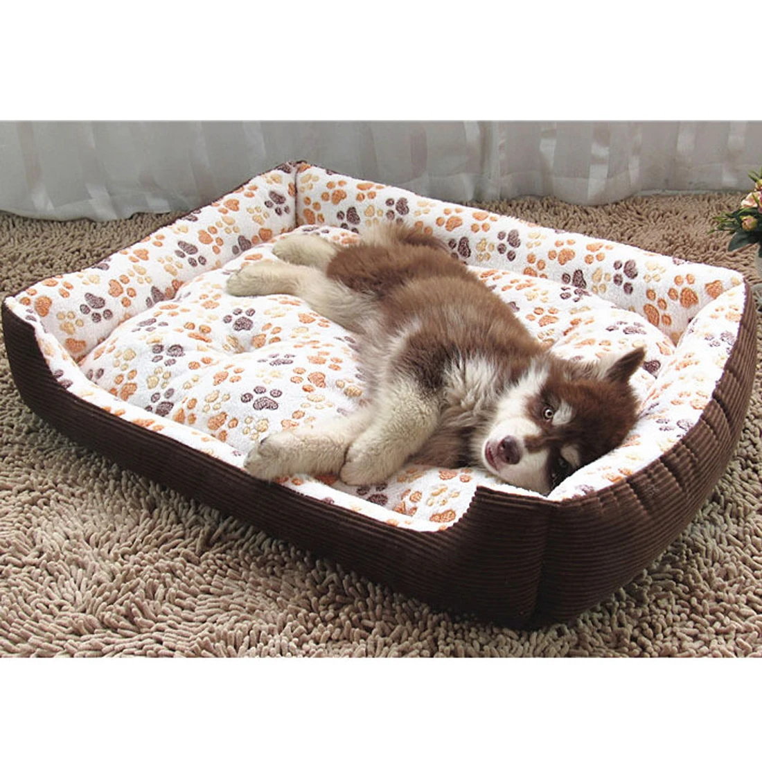 Кровать для собаки кошки вельветовый мягкий Водонепроницаемый моющийся домашний коврик для питомца мягкий диван будка для собак кошек домашние собачьи кровати для больших собак