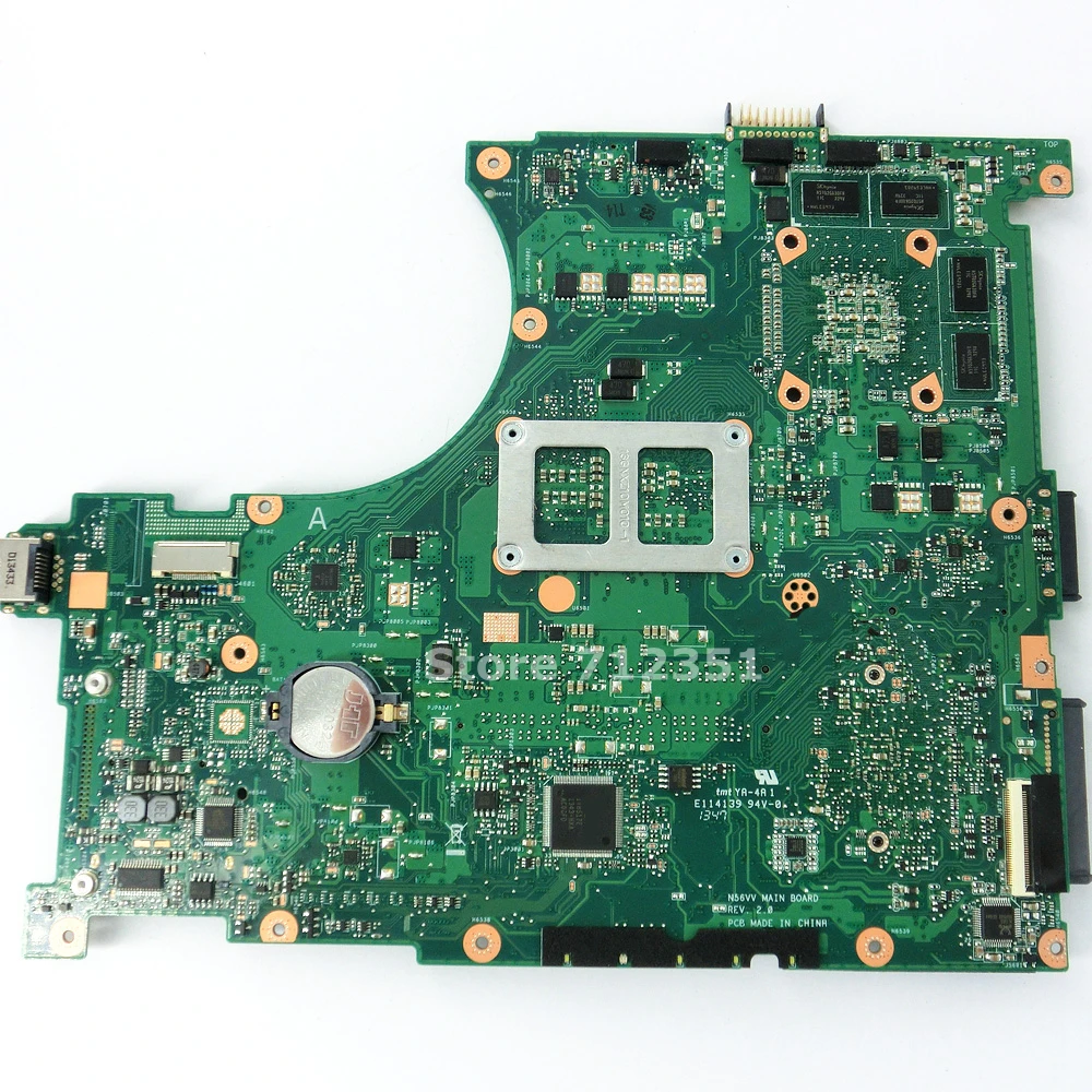 N56VV GT750/2GB Mainboard REV 2.0 For ASUS N56V N56VV N56VM N56VJ N56VZ N56VB Laptop motherboard PG