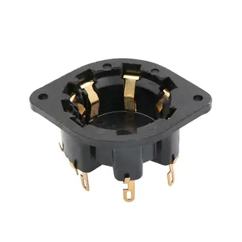 

1PC 8PIN P8A TUBE SOCKET Plastic Gold Plated VALVE Base for AD1 EL5 AZ4 EF1 EF6 EL8 EL3 Vintage Audio Amplifier DIY Project