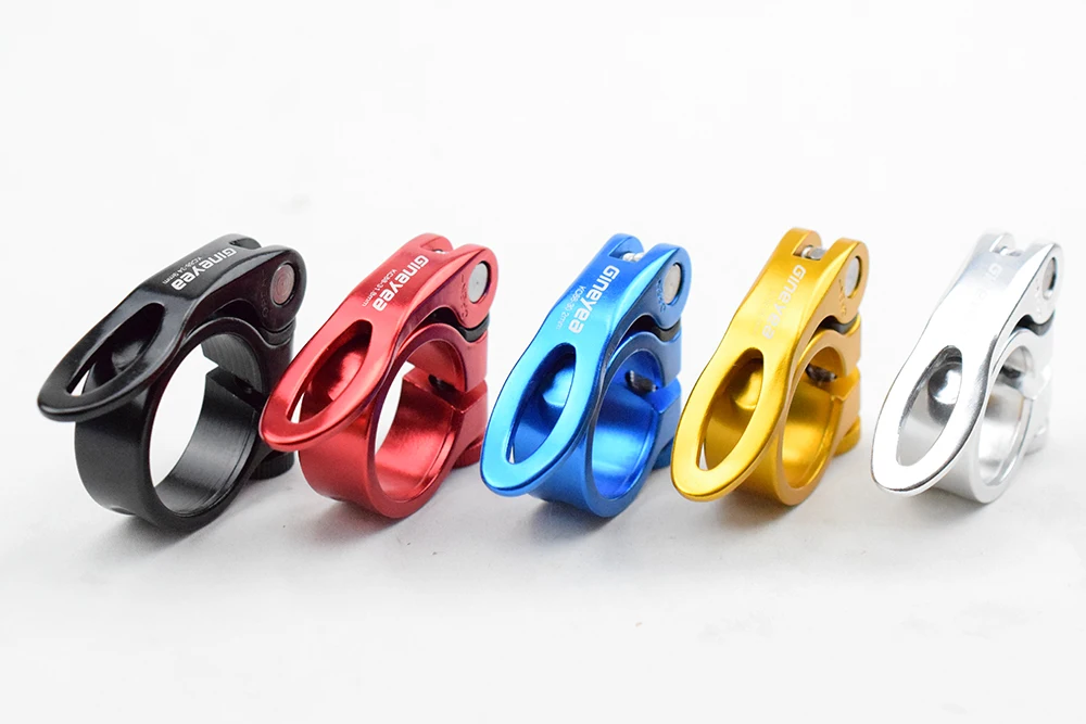 X 1999 Clamp Morsetto Per Sellino Bici 29.8 Mm - In Lega Di Alluminio Anodizzato, Colore Nero/argento, Bullone Esagonale Bici Donna 28 - Foto 6